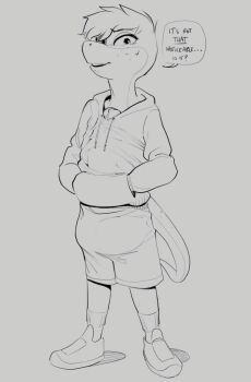 1boy apis freckles furrification furry gen_5_pokemon huge_penis huge_testicles jacket male_focus nintendo pants penis pokemon pokemon_(creature) precum snivy solo tail testicles