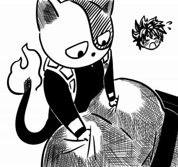 1boy animal animal_hands animated animated_gif ass ass_focus awkward boku_no_hero_academia bones_(company) cat curious curly_hair embarrassed fire freckles grabbing_another&#039;s_ass groping huge_ass looking_down lurenjiajihua messy_hair midoriya_izuku shounen_jump sweat sweatdrop tail tododeku todoroki_shoto yaoi