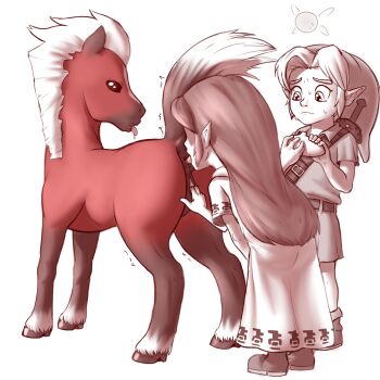 1boy 3girls absurdres aged_down anilingus animal_ears anus ass belt bestiality black_eyes boots closed_mouth crade dress epona eyebrows faceless faceless_female fairy fingering full_body hat highres holding holding_instrument hooves horse horse_ears horse_tail instrument link loli long_dress long_hair looking_at_another looking_back malon multiple_girls navi nintendo ocarina oral parted_bangs pointy_ears profile pussy saliva short_hair short_hair_with_long_locks short_sleeves shota sidelocks simple_background standing sweat sword tail textless_version the_legend_of_zelda the_legend_of_zelda:_ocarina_of_time tongue tongue_out trembling tunic uncensored vaginal very_long_hair weapon weapon_on_back white_background white_hair young_link yuri