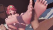 1boy 2girls 3d 60+fps adopento angry animated bedroom blonde_hair breasts censored feet foot_focus footjob happy hetero huge_breasts mikumikudance_(medium) multiple_girls mythra_(xenoblade) nintendo nude on_bed penis pink_hair pyra_(xenoblade) short_hair sound tagme video xenoblade_chronicles_(series) xenoblade_chronicles_1 xenoblade_chronicles_2 yellow_eyes
