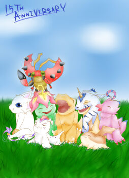 Rule 34 | absurdres, agumon, bird, bug, cat, digimon, digimon (creature), gabumon, gomamon, highres, palmon, patamon, piyomon, reptile, tailmon, tentomon, wings