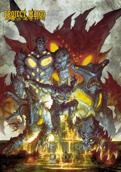 building drakon_(project_nemesis) epic fire giant giant_monster glowing glowing_eyes highres kaiju karkinos lance_gordon monster nemesis_(project_nemesis) official_art project_maigo project_nemesis_(series) real_world_location scrion scylla_(project_nemesis) sharksden tail typhon_(project_nemesis) united_states_capitol washington_d.c.