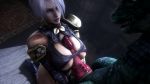 10s 1boy 1girl 3d animated armor bandai barrel blue_eyes bodysuit bouncing bouncing_breasts breast_lift breasts cleavage erection eye_contact floor growling hetero high_heels highres indoors isabella_valentine kneeling large_breasts large_penis lizard lizardman lizardman_(soulcalibur) looking_at_another looping_animation moaning monster namco noname55 on_floor paizuri paizuri_under_clothes pauldrons penis purple_bodysuit reptile revealing_clothes rubbing rug seductive_smile short_hair shoulder_armor silver_hair smile snakeskin solo_focus soul_calibur soulcalibur soulcalibur_v sound source_filmmaker_(medium) squishing standing stool uncensored underboob video