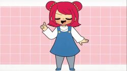 1boy 1girl age_difference animated audible_music audible_speech candy double_bun food hair_bun humillation loli original pedophile red_eyes red_hair rhythm shadow sound spanish_audio spanish_text tagme video