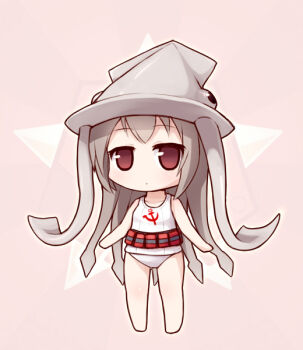 chibi command_&amp;_conquer command_&amp;_conquer:_red_alert command_&amp;_conquer:_red_alert_2 hammer_and_sickle jitome langbazi long_hair personification red_eyes school_swimsuit squid swimsuit