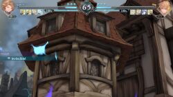 2girls 3d animated blonde_hair breasts brown_hair fighting granblue_fantasy granblue_fantasy_versus:_rising highres katalina_(granblue_fantasy) multiple_girls nipples nude nude_filter nude_mod outdoors sound sword tagme third-party_edit video vira_(granblue_fantasy) weapon