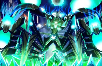 1other alien bug commission crystal eldritch_abomination faceless fate/grand_order fate_(series) giant giant_monster highres honkai:_star_rail honkai_(series) horns huge_horns monster ort_(type-moon) tendril tyrnickleback ufo