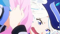 6+boys 6+girls :d :o aether_(genshin_impact) animated aqua_(konosuba) aqua_(konosuba)_(cosplay) arakuremono_(konosuba) armor artist_collaboration audible_music audible_speech bilibili_logo bilibili_username black_hair black_headwear black_thighhighs blonde_hair blue_eyes blue_hair blue_headwear blush brown_cloak chinese_commentary chinese_text chris_(konosuba) cloak cloud commentary_request copyright_name cosplay crossover crying darkness_(konosuba) darkness_(konosuba)_(cosplay) derivative_work drill_hair dust_(konosuba) flower flower-shaped_pupils folding_fan food fruit furina_(genshin_impact) genshin_impact grass hand_fan hat hat_flower hat_tassel highres holding holding_fan holding_staff hu_tao_(genshin_impact) hydro_symbol_(genshin_impact) japanese_audio jiuyuan_zhu_jiang juzhen_yinghua katheryne_(genshin_impact) keith_(konosuba) kono_subarashii_sekai_ni_shukufuku_wo! lean_(konosuba) long_hair looking_at_viewer mage_staff magic maid_headdress mandarin_orange megumin megumin_(cosplay) multicolored_hair multiple_boys multiple_girls navia_(genshin_impact) open_mouth outdoors parody plum_blossoms porkpie_hat qiong_kong_youyuan running saliva short_hair simplified_chinese_text slime_(genshin_impact) smile sound staff staff_of_homa_(genshin_impact) sword symbol-shaped_pupils tagme takahashi_rie taylor_(konosuba) thighhighs thumbs_up tomorrow_(konosuba) top_hat tunic video voice_actor_connection vomiting_rainbows weapon wiz_(konosuba)