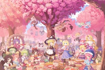 02charaice20 6+girls @_@ absurdres aki_minoriko aki_shizuha alice_margatroid animal_ears apron arm_cannon ascot bat_wings bird_wings black_bow black_bowtie black_hat black_skirt black_thighhighs black_vest blonde_hair blue_apron blue_bow blue_dress blue_eyes blue_hair blue_hat blue_shirt blush boots bow bowtie braid broom brown_boots brown_hair brown_hat brown_horns bucket bun_cover buttons camera capelet cat_ears character_request cherry_blossoms cirno clone cloud clownpiece commentary_request cone_horns control_rod_(touhou) crescent crescent_hat_ornament crossed_legs crystal crystal_wings cucumber cuffs cup daiyousei day detached_sleeves detached_wings doll double_bun dress drinking eternity_larva everyone eyeball fairy fairy_wings falling_petals fish_(food) flandre_scarlet flask flower flower_on_head flying food frilled_bow frilled_hair_tubes frilled_hairband frilled_shawl frilled_shirt_collar frills frog_hair_ornament fujiwara_no_mokou gourd green_bow green_eyes green_hair green_shirt green_skirt green_vest grey_hair grey_horns hagoromo hair_bow hair_bun hair_ornament hair_ribbon hair_tubes hairband hakurei_reimu hat hat_bow hat_ornament hat_ribbon heart heart_button heart_hair_ornament heart_of_string hieda_no_akyuu highres hinanawi_tenshi holding holding_broom holding_camera holding_cup holding_flask hong_meiling horikawa_raiko horns hoshiguma_yuugi houjuu_nue houraisan_kaguya ibaraki_kasen ibuki_suika ice ice_wings in_bucket in_container inaba_tewi izayoi_sakuya jewelry jiangshi kaenbyou_rin kaku_seiga kamishirasawa_keine kaname-ishi kawashiro_nitori kazami_yuuka kijin_seija kirisame_marisa kisume koakuma kochiya_sanae komano_aunn komeiji_koishi komeiji_satori konpaku_youmu kurodani_yamame lace-up_boots laevatein_(touhou) lap_pillow lily_white lobelia_(flower) lolita_hairband long_hair long_sleeves looking_at_viewer luna_child lunasa_prismriver lyrica_prismriver masu merlin_prismriver miyako_yoshika mob_cap mochi moriya_suwako motoori_kosuzu multicolored_wings multiple_girls nagae_iku nippaku_zanmu ofuda okunoda_miyoi one_eye_closed one_side_up oni onigiri open_mouth outdoors outstretched_arms patchouli_knowledge peach_hat_ornament petals pink_eyes pink_hair pink_petals pink_shirt pink_skirt pixel_art puppet_rings puppet_strings purple_eyes purple_hair purple_hat purple_skirt rabbit_ears rabbit_girl red_ascot red_bow red_eyes red_hair red_hairband red_hat red_horns red_ribbon red_shirt red_skirt red_vest reiuji_utsuho remilia_scarlet ribbon ribbon-trimmed_collar ribbon-trimmed_sleeves ribbon_trim ring rumia saigyouji_yuyuko sakazuki sakura_mochi sashimi shackles shameimaru_aya shanghai_doll shawl shirt siblings side_braid single_braid single_hair_tube single_horn sisters sitting skewer skirt skirt_set small_horns smile snake_hair_ornament spread_arms star_(symbol) star_hat_ornament star_sapphire sukuna_shinmyoumaru sunny_milk tatara_kogasa thighhighs third_eye third_eye_on_chest tokin_hat touhou tree triangular_headpiece tsukumo_benben tsukumo_yatsuhashi twitter_username umbrella vest wagashi waist_apron weapon whale_hat white_capelet white_hat white_shirt wide_sleeves wings witch_hat wriggle_nightbug yagokoro_eirin yakumo_yukari yasaka_kanako yellow_ascot yellow_bow yellow_eyes yellow_horns yellow_shirt yomotsu_hisami yorigami_shion