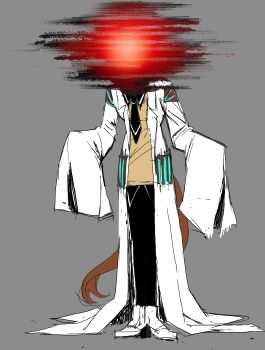 Rule 34 | 1girl, absurdres, agnes tachyon (tach-nology) (umamusume), agnes tachyon (umamusume), black necktie, black pantyhose, black shirt, coat, collared shirt, d2a103175, grey background, highres, horse girl, horse tail, lab coat, long sleeves, necktie, obscured, oversized clothes, pantyhose, shirt, simple background, sleeves past fingers, sleeves past wrists, solo, sweater, tail, umamusume, white coat, white footwear, wide sleeves, yellow sweater