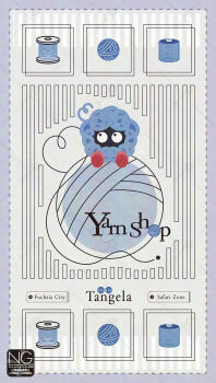 black_eyes character_name english_text gen_1_pokemon highres meme_(sleepsheep) nintendo no_humans pokemon pokemon_(creature) pokemon_focus solid_circle_eyes tangela tentacles yarn yarn_ball yarn_bobbin