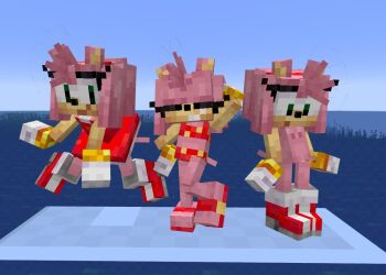 1girl amy_rose boots bra completely_nude cubicle dress eyelashes feet flat_chest green_eyes hairband hexanne legs loli medium_hair minecraft minecraft_(style) nipples nude pussy red_dress red_hairband sandals seductive_smile sega smile sonic_(series) surprised swimsuit swimsuit_skirt tail underwear