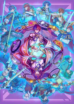 6+boys 6+girls armor binding_blade_(weapon) blue_hair breasts cape celica_(emblem)_(fire_emblem) celica_(fire_emblem) crossed_bangs crossover eirika_(emblem)_(fire_emblem) eirika_(fire_emblem) emblem_ring falchion_(fire_emblem) female_alear_(fire_emblem) female_corrin_(emblem)_(fire_emblem) female_corrin_(fire_emblem) fire_emblem fire_emblem:_genealogy_of_the_holy_war fire_emblem:_mystery_of_the_emblem fire_emblem:_path_of_radiance fire_emblem:_radiant_dawn fire_emblem:_the_binding_blade fire_emblem:_the_blazing_blade fire_emblem:_the_sacred_stones fire_emblem:_three_houses fire_emblem_awakening fire_emblem_echoes:_shadows_of_valentia fire_emblem_engage fire_emblem_fates gloves hairband highres holding iamblz_twt ike_(emblem)_(fire_emblem) ike_(fire_emblem) jewelry leif_(emblem)_(fire_emblem) leif_(fire_emblem) long_hair lucina_(fire_emblem) lyn_(emblem)_(fire_emblem) lyn_(fire_emblem) male_alear_(fire_emblem) male_byleth_(emblem)_(fire_emblem) male_byleth_(fire_emblem) marth_(emblem)_(fire_emblem) marth_(fire_emblem) medium_breasts micaiah_(emblem)_(fire_emblem) micaiah_(fire_emblem) multicolored_hair multiple_boys multiple_girls nintendo official_alternate_eye_color pointy_ears ragnell red_hair ring roy_(emblem)_(fire_emblem) roy_(fire_emblem) shine sigurd_(emblem)_(fire_emblem) sigurd_(fire_emblem) smile split-color_hair sword_of_the_creator tiara two-tone_hair very_long_hair weapon yato_(fire_emblem)