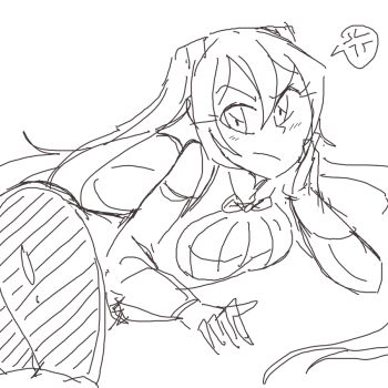 anger_vein davewaterfalls fire_emblem fire_emblem_awakening hand_on_own_face lying nintendo on_side raised_eyebrow severa_(fire_emblem) sketch speech_bubble twintails