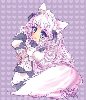 Rule 34 | 1girl, abstract background, artist name, female focus, heart, heart pattern, heart print, highres, original, patterned background, signature, solo, tinyqote