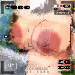 1girl against_glass animated breasts glass head_out_of_frame huge_breasts large_areolae nipples nude original recording ryokucha_michi solo tagme video