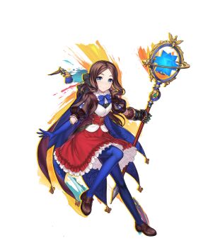 1girl asymmetrical_gloves bad_link black_bow blue_background blue_bow blue_bowtie blue_cape blue_eyes blue_gloves blue_pantyhose bow bowtie breasts brown_shoes cape closed_mouth collar dress fate/grand_order fate_(series) frilled_collar frilled_dress frills full_body game_cg gauntlets gloves hair_bow highres holding holding_staff leg_up leonardo_da_vinci_(fate) leonardo_da_vinci_(fate/grand_order) leonardo_da_vinci_(rider)_(fate) leonardo_da_vinci_(rider)_(first_ascension)_(fate) loafers long_hair looking_at_viewer low_ponytail mismatched_gloves multicolored_dress non-humanoid_robot official_art outstretched_arms pantyhose parted_bangs ponytail puff_and_slash_sleeves puffy_short_sleeves puffy_sleeves red_cape red_dress red_sash robot robot_animal robot_bird sash shoes short_dress short_sleeves sidelocks simosi single_gauntlet small_breasts smile solo staff standing standing_on_one_leg transparent_background two-sided_cape two-sided_fabric