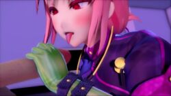 1boy 1girl 3d 6pa_mmd animated braid breasts breath censored cum ejaculation fate/grand_order fate_(series) femdom florence_nightingale_(fate) florence_nightingale_(trick_or_treatment)_(fate) gloves handjob hetero highres huge_breasts kissing_penis nipples penis pink_eyes pink_hair solo sound tagme teasing video