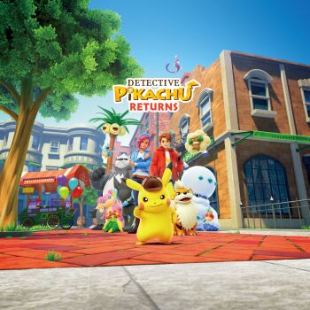 1boy 1girl 3d absurdres alolan_exeggutor alolan_form apple applin artist_request audino balcony balloon bellossom belt black_fur blue_eyes blue_jacket blue_pants blue_sky boots brown_belt brown_boots brown_eyes brown_hair brown_hat building cart clear_sky closed_mouth clothed_pokemon colored_sclera copyright_logo crossed_arms deerstalker denim detective_pikachu_(character) detective_pikachu_(series) detective_pikachu_returns ducklett fangs floating flower flying food fruit galarian_darmanitan galarian_darmanitan_(standard) galarian_form gen_1_pokemon gen_2_pokemon gen_5_pokemon gen_7_pokemon gen_8_pokemon grass green_eyes growlithe hat highres jacket jeans key_visual legendary_pokemon logo mewtwo nintendo official_art open_clothes open_jacket open_mouth outdoors pants pikachu pink_hair pokemon pokemon_(creature) promotional_art rachel_myers red_eyes red_flower red_jacket red_sclera shirt shoes short_hair sky smile third-party_source tim_goodman town tree wheel whimsicott white_fur white_shirt window yellow_eyes