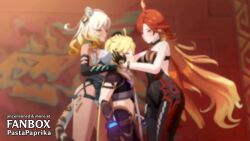 1boy 2girls 3d aether_(genshin_impact) aftersex amazon_position anilingus animal_ears animated blender_(medium) blonde_hair blush bouncing_ass bouncing_breasts breastfeeding breasts breasts_out censored completely_nude cooperative_fellatio cooperative_handjob cum cum_in_mouth cum_in_pussy cum_on_tongue cunnilingus dark-skinned_female dark_skin day ejaculation fellatio female_rimming_male femdom geministarsign genshin_impact gokkun green_eyes group_sex hair_ornament handjob heavy_breathing highres holding hug indoors interracial kissing_penis large_breasts leg_lock licking licking_penis long_hair lying mavuika_(genshin_impact) mosaic_censoring multiple_girls nipples nude on_back on_bed on_lap opennsfwsp oral orange_eyes orange_hair orgasm pale_skin pastapaprika penis penis_grab penis_milking pov red_hair rimming_male sandwiched sex smile sound submission swallowing tagme tail teamwork_(sexual) testicles threesome tongue tongue_out vaginal video video_game xilonen_(genshin_impact)