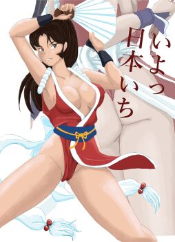 1girl breasts fatal_fury large_breasts long_hair shiranui_mai