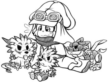 Rule 34 | ana ilda, appmon, digimon, digimon universe: appli monsters, garurumon, metalgarurumon, offmon, weregarurumon