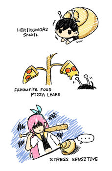 ... 1boy 1girl antenna_hair arm_up aubrey_(faraway)_(omori) aubrey_(omori) baseball_bat black_eyes black_hair black_sweater_vest blue_hairband closed_mouth creature crop_top double-parted_bangs english_text food hair_between_eyes hairband holding holding_baseball_bat jacket long_hair nail_(hardware) nail_bat navel no_eyes omori pink_hair pizza shaded_face shell shirt short-sleeved_jacket short_hair short_sleeves sidelocks simple_background snail speech_bubble spoken_ellipsis sun_iiinu sunny_(omori) sweater_vest white_background white_jacket white_shirt