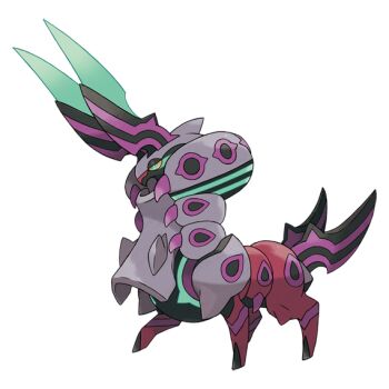 aqua_eyes aqua_trim armor bug centipede colored_sclera colored_skin gen_5_pokemon horns mega_pokemon mega_scolipede multiple_tails nintendo no_humans official_art pokemon pokemon_(creature) pokemon_focus pokemon_legends:_z-a scolipede tail third-party_source two_tails v-shaped_eyes yellow_sclera
