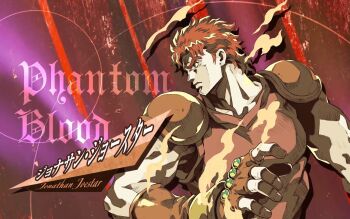 1boy brown_hair fire green_eyes hamon highres jojo_no_kimyou_na_bouken jonathan_joestar muscular muscular_male official_art phantom_blood serious solo