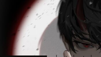 Rule 34 | 1boy, aiming, bags under eyes, black hair, blackbox (blackbox9158), drop shadow, kim dokja, looking at viewer, male focus, motion blur, official alternate costume, omniscient reader's viewpoint, out of frame, pov, red eyes, scope, short hair, social media composition, solo, spotlight, thumbnail collage