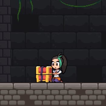 1girl adjusting_clothes animated animated_gif ass ass_shake black_hair bouncing_ass bouncing_breasts breasts chabble chibi collared_shirt colored_skin corruption dark_skin forced fusion gimmighoul gloves green_hair grey_skin huge_ass kneeling large_breasts looking_at_viewer lowres monster_girl monsterification multicolored_hair necktie nemona_(pokemon) nintendo nipples nude pokemon pokemon_sv ponytail presenting prostitution pussy shiny_skin shirt shorts surprised transformation treasure_chest