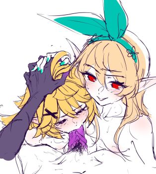 1futa 2girls animal_penis aqua_hairband aqua_nails blonde_hair blush breasts closed_eyes commentary completely_nude dokibird english_commentary fellatio female_collaborator female_pubic_hair ffd_threesome futa_with_female futanari futanari_pov group_sex hair_between_eyes hair_ornament hairband hairclip hands_on_another&#039;s_head highres holding holding_pointer indie_virtual_youtuber long_hair long_pointy_ears looking_at_viewer multiple_girls nail_polish navel nijisanji nijisanji_en nude oral penis pointer pointy_ears pomu_rainpuff pov pov_hands pubic_hair red_eyes ricegnat selen_tatsuki simple_background sketch small_breasts smile sweat tearing_up threesome uncensored virtual_youtuber voice_actor_connection white_background x_hair_ornament