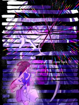 Rule 34 | 1girl, blonde hair, cowboy shot, english text, glowing, glowing eyes, highres, hoshino ruby, long hair, meme request, multiple views, oshi no ko, purple eyes, selena0629zd, star-shaped pupils, star (symbol), symbol-shaped pupils, upper body