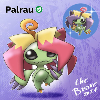 Rule 34 | absurdres, alraumon, black eyes, digimon, fakemon, highres, nintendo, palmon, petals, pokemon, pokemon (creature), shadow, thebrave