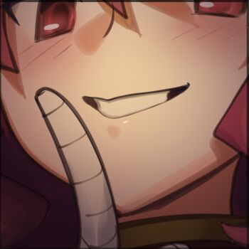 1girl bandaged_arm bandages boa_(brianoa) close-up flower ibaraki_kasen looking_at_viewer pink_eyes pink_flower pink_hair smile solo touhou