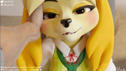 1boy 1girl 3d all_fours animal_crossing animal_ears animated dog_ears dog_tail doggystyle from_behind furry furry_female furry_with_non-furry hetero indoors interior interspecies isabelle_(animal_crossing) kaliethva marrubi moaning nintendo sex sex_from_behind sound tagme tail tail_wagging tongue tongue_out video