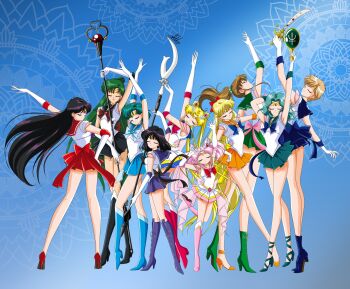 Rule 34 | 6+girls, adult swim, aino minako, anello81, bishoujo senshi sailor moon, bishoujo senshi sailor moon r, bishoujo senshi sailor moon r: the movie, bishoujo senshi sailor moon s, bishoujo senshi sailor moon s the movie: kaguya-hime no koibito, bishoujo senshi sailor moon supers, bishoujo senshi sailor moon supers the movie: sailor 9 senshi shuuketsu! black dream hole no kiseki, chibi usa, highres, hino rei, kaiou michiru, kino makoto, magical girl, meiou setsuna, mizuno ami, multiple girls, redrawn, sailor chibi moon, sailor jupiter, sailor mars, sailor mercury, sailor moon, sailor neptune, sailor pluto, sailor saturn, sailor uranus, sailor venus, tagme, ten'ou haruka, toei company, tomoe hotaru, toonami, tsukino usagi, viz media