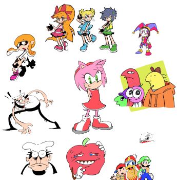 akazutsumi_momoko allan_(smiling_friends) amy_rose backpack bad_tag bag bare_legs belt black_hair black_pants black_shorts blonde_hair blood blue_dress blue_eyes blue_fur blue_hair blue_necktie blue_overalls blue_shoes blue_skirt blue_vest boots bow brown_hat bug cape cartoon_network charlie_dompler chef chef_hat child clown clown_girl colored_skin corpse crossover dress elementary_school_age fake_peppino fly glep_(smiling_friends) glitch_productions gloves goutokuji_miyako green_dress green_eyes green_hat green_shirt green_shoes green_skin green_skirt hat hug hyper_blossom inkling insect jester jester_cap jester_costume jester_girl king king_dedede kirby_(series) legs loli luigi magical_girl matsubara_kaoru medium_hair melting mother_(series) mother_2 mustacher necktie nervous ness_(mother_2) nintendo orange_eyes orange_hair orange_skin orange_sweater overalls pants pengun pepper pepperman peppino_spaghetti pim_pimling pink_dress pink_eyes pink_fur pink_hair pink_shoes pink_skirt pink_vest pizza_tower pomni_(the_amazing_digital_circus) ponytail powered_buttercup powerpuff_girls_z purple_hat red_boots red_bow red_dress red_hat red_skin red_sweater rolling_bubbles sega shirt shocked_pupils shoes short_hair shorts shota size_difference skirt smile smiling_friends sneakers sonic_(series) squid squid_girl striped_clothes striped_shirt super_smash_bros. superheroine_costume sweater teeth the_amazing_digital_circus the_noise tight_shorts toei_company tomboy tongue tongue_out top_hat twintails vest warner_bros. white_gloves white_shirt yellow_skin yellow_stripe yellow_vest