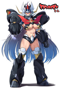 1girl absurdres breasts highres large_breasts long_hair mazinger_(series) mazinkaiser mazinkaiser_(robot) mecha revealing_clothes robot solo