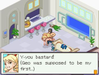 1boy 1girl animated animated_gif blonde_hair completely_nude couch dialogue_box drill_hair fake_screenshot indoors loli long_hair looping_animation luna_platz_(mega_man) mega_man_(series) mega_man_star_force_(series) nude oofoe pixel_art plant potted_plant rape sex standing standing_sex twin_drills unworn_clothes