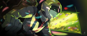 1boy absurdres amuro_ray brown_hair closed_mouth cockpit gundam gundam_gquuuuuux helmet highres male_focus mecha_pilot_suit mobile_suit_gundam normal_suit_(gundam) pilot pilot_chair piloting rangut science_fiction short_hair sitting solo upper_body