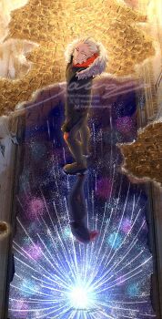 Rule 34 | 1boy, aerial fireworks, alternate costume, beard, black gloves, black jacket, black pants, closed mouth, facial hair, fireworks, fur-trimmed jacket, fur trim, gloves, grey hair, jacket, long sleeves, lysandre (pokemon), male focus, night, night sky, nintendo, orange hair, pants, pokemon, pokemon legends: z-a, pokemon xy, reflection, reflective liquid, sawaco (sawaco520), shirt, sky, spiked hair, stone walkway