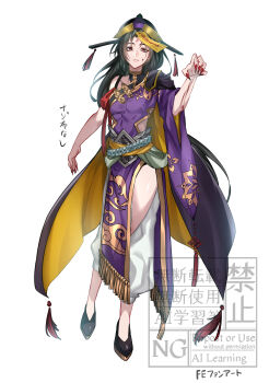 Rule 34 | 1boy, absurdres, alternate costume, bishounen, black hair, blood, commentary request, facial mark, fingernails, fire emblem, fire emblem: path of radiance, forehead mark, full body, highres, long fingernails, long hair, looking at viewer, male focus, nintendo, ofuda, ofuda on head, parted lips, red eyes, red nails, simple background, solo, soren (fire emblem), togo2828, translation request, variant set, watermark, white background