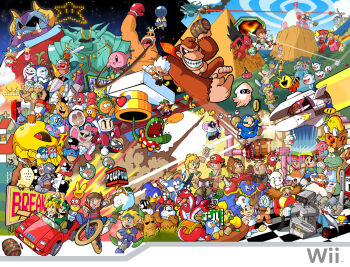 1up 6+boys 6+girls ?_block absolutely_everyone alex_kidd alex_kidd_(character) alloy_lantern angry_sun annotation_request armor arrow_(projectile) arthur astaroth_(makaimura) axe aztec_adventure baby_animal barrel beat_(mega_man) bicycle bin_(dynamite_dux) bin_(user_mtsh7744) bird birdo blooper_(mario) bob-omb bob_(bubble_bobble) bomb bomb_jack bomberman boo_(mario) boomerang bow_(weapon) bracer bub bubble bubble_bobble bullet_bill burger burgertime capcom car carbuncle_(puyopuyo) castlevania_(1986) castlevania_(series) chack&#039;n_(chack&#039;n_pop) chack&#039;n_pop cheep_cheep cherry chick chocobo cloud clyde_(pac-man) coin cookie cosplay crossover crown cut_man darius_(series) day dig_dug diskun dk dog dog_(duck_hunt) donkey_kong donkey_kong_(series) dr._eggman dr._wily_(mega_man) dragon_quest druaga_no_tou duck_hunt dynamite_dux ebisumaru egg eggerland enix everyone explosive fairy famicom family_computer_robot fantasy_zone ferrari ferrari_testarossa final_fantasy final_fantasy_ii fire_flower flicky_(character) flicky_(series) food fruit game_&amp;_watch game_boy game_boy_(original) game_console gameplay_mechanics ganbare_goemon ganon ganondorf ghost gilgamesh_(druaga) goemon goomba gradius hachisuke hammer_bro handheld_game_console heart highres hipopo holding holding_sword holding_weapon hudson hydra ice_climber ice_climbers jack_(bomb_jack) kid_dracula kid_dracula_(game) kid_icarus kid_icarus_(nes) king_fossil king_hippo kirby kirby_(series) kiwi_(bird) konami koopa koopalings lakitu lakitu&#039;s_cloud lala lala_(eggerland) liquid_kids lolo_(eggerland) long_sleeves luigi madou_monogatari makaimura manuel_guzman_(lolo) mappy mappy_(character) mario_(series) mega_man_(character) mega_man_(classic) mega_man_(series) mega_man_1 meka_dragon met_(mega_man) metroid metroid_(creature) metroid_larva moai moogle morton_koopa_jr. motor_vehicle mouser mr._game_&amp;_watch multiple_boys multiple_crossover multiple_girls mushroom namco nana_(ice_climber) nes nes_zapper nick_(snow_bros.) night ninja ninja_(final_fantasy) nintendo octorok one-eyed opa-opa out_run outdoors owl pac-man pac-man_(game) parodius partially_annotated pc-genjin pc-genjin_(character) penta_(konami) peter_pepper piranha_plant pit_(kid_icarus) pokey_(mario) police pooka_(dig_dug) popo_(ice_climber) pow_block princess_peach princess_tomato princess_tomato_in_salad_kingdom proto_man psycho_fox punch-out!! puyo_(puyopuyo) puyo_(puyotopia) puyopuyo puzzle_bobble pyramid_(structure) rainbow red_arremer rick rick_(splatterhouse) rick_taylor rit_(rod_land) rob robot rockin&#039;_cats rod_land roll_(mega_man) sega simon_belmont simon_belmont_(cosplay) sir_arthur_(makaimura) sky slime_(creature) slime_(dragon_quest) slime_(substance) snow_bros. snowman son_son sonic_(series) sonic_the_hedgehog spacecraft splatterhouse square_enix sun super_mario_bros._1 super_mario_bros._2 super_mario_bros._3 super_nintendo super_star super_star_(mario) sword taito takahashi_meijin takahashi_meijin_no_bouken_jima the_legend_of_zelda the_legend_of_zelda:_link&#039;s_awakening the_legend_of_zelda_(nes) the_newzealand_story tiki_(the_newzealand_story) toaplan tom_(snow_bros.) ton_ton treasure_chest triforce tryclyde twinbee twinbee_(character) vic_tokai vic_viper virtual_console warp_pipe wart_(mario) weapon white_bomberman wii willy windfish&#039;s_egg wonder_boy wonder_boy_(character) wonder_boy_(game) yellow_devil_(mega_man) yoshi&#039;s_cookie yume_penguin_monogatari |_|
