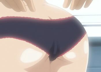 animated animated_gif ass grabbing_another's_ass groping panties pussy sakuraba_kotaro touko_minowa tsuma_tsuma underwear