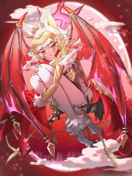 1girl animal_ears aura bat_ears bat_girl bat_wings black_dress claws commentary_request dark_aura dress fangs fangs_out fire_emblem fire_emblem_heroes fire_emblem_shadows highres minto71311 monsterification nintendo official_alternate_costume official_alternate_hairstyle solo veronica_(fire_emblem) veronica_(reticent_one)_(fire_emblem) wings