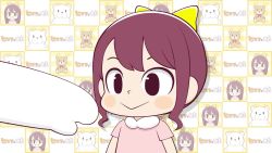 &gt;_&lt; 1girl :&gt; :3 animal_ears animalization animated baby_animal barking bear bear_ears bear_girl blush_stickers bow brown_hair cheese child disney dog dog_ears dog_girl eating food furry grey_hair hair_bow high_five highres himari_(sakai_takahiro) himari_and_bear holding holding_food horns mickey_mouse mouse_(animal) mouse_ears mouse_girl nose_bubble poking puppy rabbit rabbit_ears rabbit_girl sakai_takahiro_(himaritokuma) sheep sheep_ears sheep_girl sidelocks smile sound transformation video white_hair yellow_bow