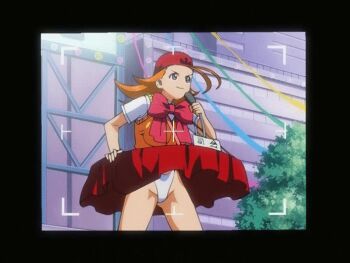 Rule 34 | 00s, 1girl, animated, animated gif, ass, ass shake, blue eyes, eiken, japanese text, microphone, orange hair, panties, underwear, yamada ichigo