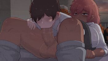 1boy 1girl fellatio oral sex