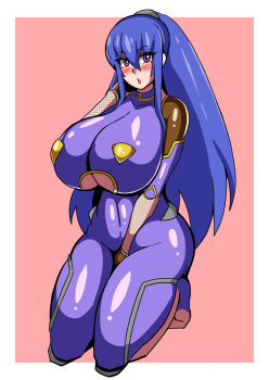 akiyama_rinko breasts huge_breasts long_hair solo taimanin_(series) taimanin_yukikaze